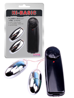 Power Bullet Vibrator with 2 Vibrating Eggs